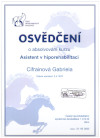 Osvědčení asistent hiporehabilitace